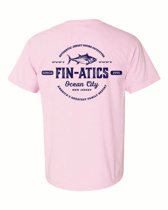 Fin-atics Lat/Lon w/Tuna Garment Dyed Blossom Short Sleeve T-Shirt
