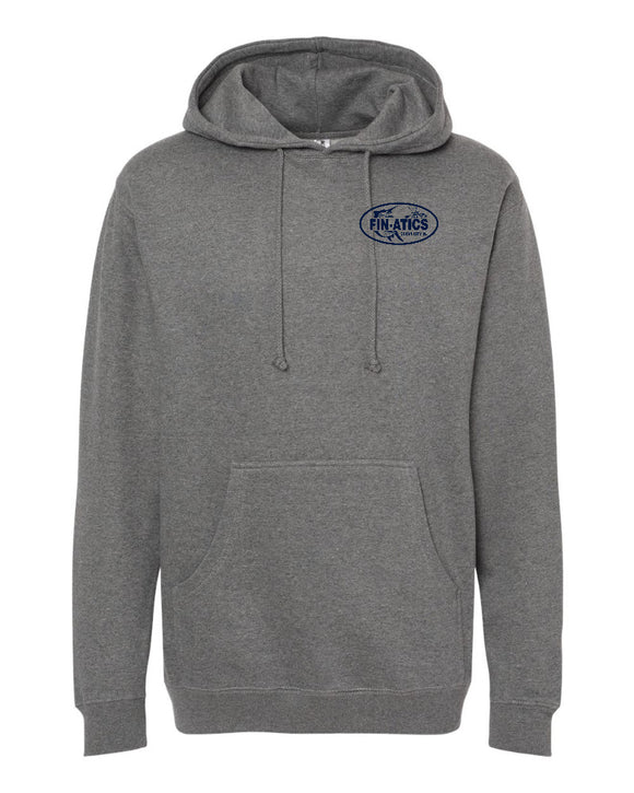 Fin-atics NJ Fish Collage Mens Hoodie - Gunmetal Heather