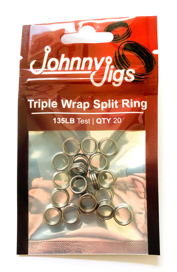 Johnny Jigs 20-pack Triple Wrap Super Split Rings - 0