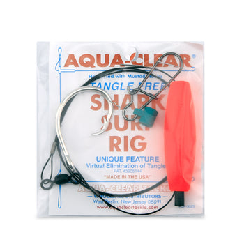 Aqua-Clear Shark Surf Float Rig w/2X Circle Hook 90lb Surflon Wire & Fish Finder - 0