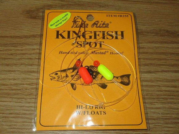 TideRite R255 Hi-Lo Kingfish/Spot Rig w/Pill Floats & Long Shank Hooks