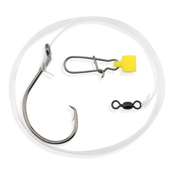 Aqua-Clear Striped Bass Chunk Bait Circle Hook Rigs w/Fish Finder - 0