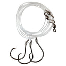 Eagle Claw L926-C2 8/0 Inline Octopus Circle Hook Striped Bass Rig 45" Leader 3pk-1