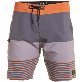 Grundens X Dark Seas Board Short Iron Stripe