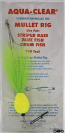 Aqua-Clear Mullet Rig w/Float & Hair-1