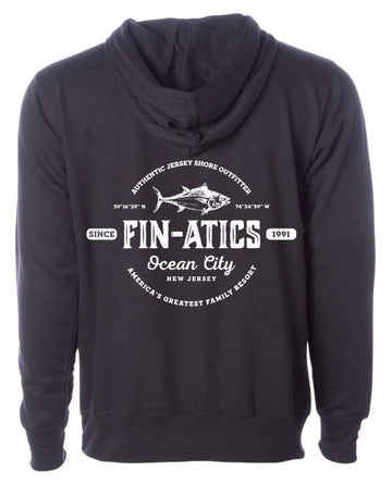 Fin-atics Lat/Lon w/Tuna Men's Hooded Sweatshirt