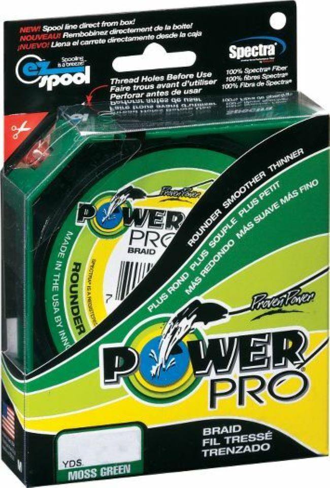 pro braided fishing line Power Spectra 20 Pounds 300 Yards PowerPro Braided Fishing Line