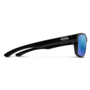 Suncloud Mayor - Black Frame Polarized Sunglasses Blue Mirror Lens-4