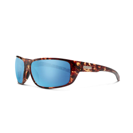Suncloud Milestone - Tortoise Frame Polarized Sunglasses Aqua Mirror Lens - 0