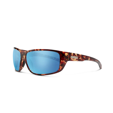 Suncloud Milestone - Tortoise Frame Polarized Sunglasses Aqua Mirror Lens - 0
