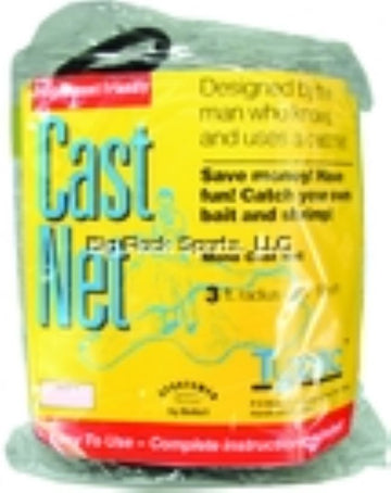 Betts Tyzac Cast Net 3/8" Mesh 3/4lb Iron Weights per FT