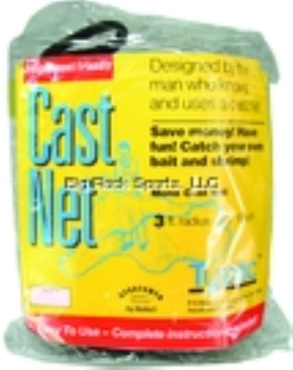 Betts Tyzac Cast Net 3/8" Mesh 3/4lb Iron Weights per FT