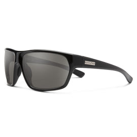 Suncloud Boone - Black Frame Polarized Sunglasses Gray Lens