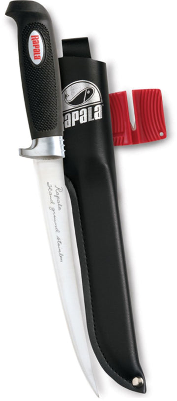 Rapala Soft Grip Fillet Knife w/Single Stage Sharpener