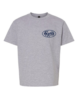 Fin-atics NJ Fish Collage Youth T-Shirt - Sport Grey - 0