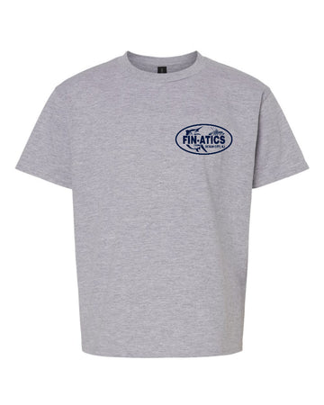 Fin-atics NJ Fish Collage Youth T-Shirt - Sport Grey - 0