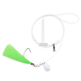 Aqua-Clear XL Spinner Flounder/Fluke/Weakfish/Croaker Rig w/ 2/0 Nickel Wide Gap Hook - 0