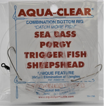 Aqua-Clear SP-26 Hi-Lo Sea Bass/Porgy Rig - #6 Long Shank Hooks