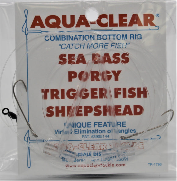 Aqua-Clear SP-26 Hi-Lo Sea Bass/Porgy Rig - #6 Long Shank Hooks