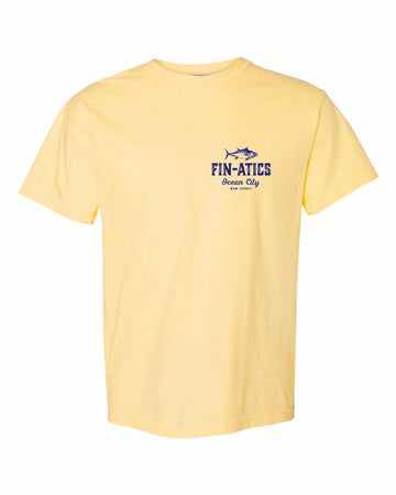 Fin-atics Lat/Lon w/Tuna Garment Dyed Butter Short Sleeve T-Shirt