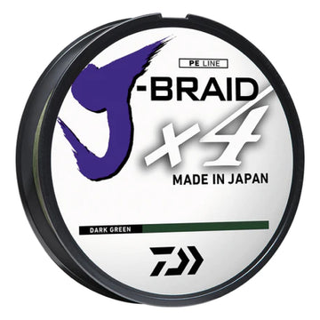 Daiwa J-Braid X4 300yd Spool Braided Line