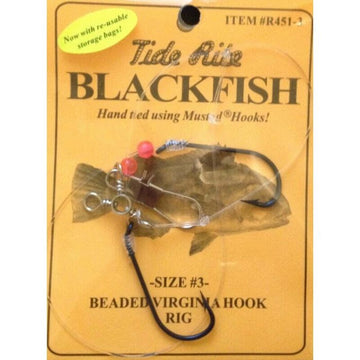 TideRite R451 Series Beaded Virginia Hook Blackfish Rig