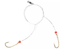 TideRite R465 2-Drop Hi-Lo Sea Bass Rig w/Gold Baitholder Hooks & Red Beads 1/0 Hooks-3