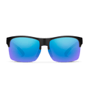 Suncloud Rambler Lite - Matte Black Frame Polarized Sunglasses Blue Mirror Lens-2