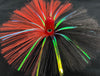 Candy apple red head crystal w/ pearl mylar
