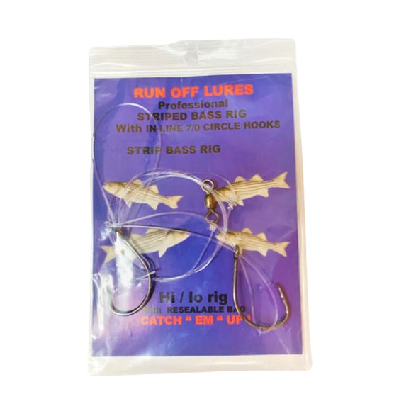 Run Off Lures Hi-Lo 7/0 Circle Hook Striper Rig