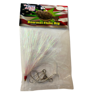 Buy white Run Off Lures Hi/Lo Doormat Mylar Fluke Rig