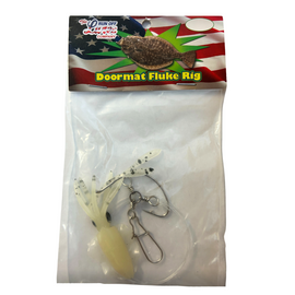 Buy white Run Off Lures Solid Squid Doormat Fluke Rig