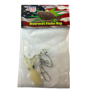 Buy white Run Off Lures Solid Squid Doormat Fluke Rig