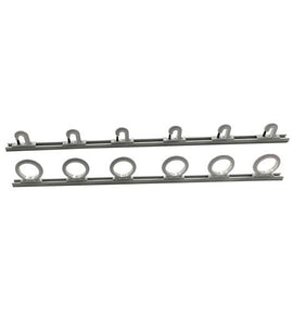 Du-Bro 1080 Trac-A-Rod Set 2' Holds 6 Rods Silver Trac / White Holders