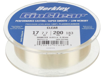 Berkley GINCLEAR Flourocarbon Line 200yds