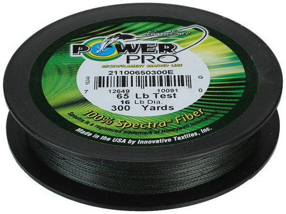 Power Pro Braided Spectra Line 300yd Spool - Moss Green