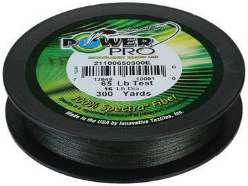 Power Pro Braided Spectra Line 300yd Spool - Moss Green