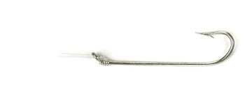 Sea Striker Snelled Hook Long Shank Tinned Pacific Bass w/12" Leader S102