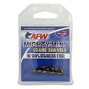 AFW Mighty Mini Stainless Steel Crane Swivels - Gunmetal Black-1