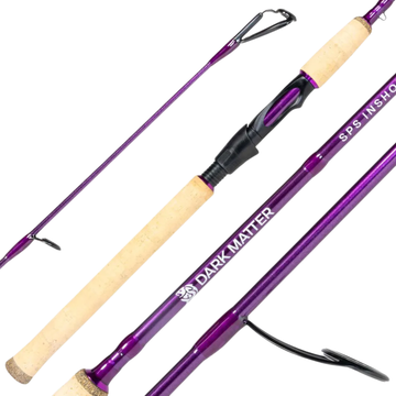 Buy purple Dark Matter SPS 7ft Inshore Spinning Rods - Heavy Action (15-30lb Mono - 1-3oz Lure Weight)