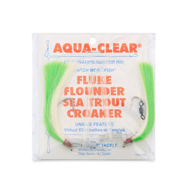 Aqua-Clear Hi-Lo Mixed Color Flounder/Fluke/Weakfish/Croaker Rig w/ 3/0 Nickel Wide Gap Hooks - 0