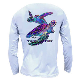 Tormenter SPF 50 Performance Shirt - Turtles White
