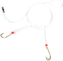 TideRite R465 2-Drop Hi-Lo Sea Bass Rig w/Gold Baitholder Hooks & Red Beads 1/0 Hooks-1