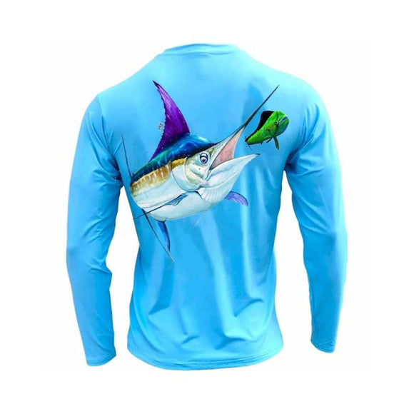 Tormenter SPF 50 Performance Shirt - Marlin on Mahi