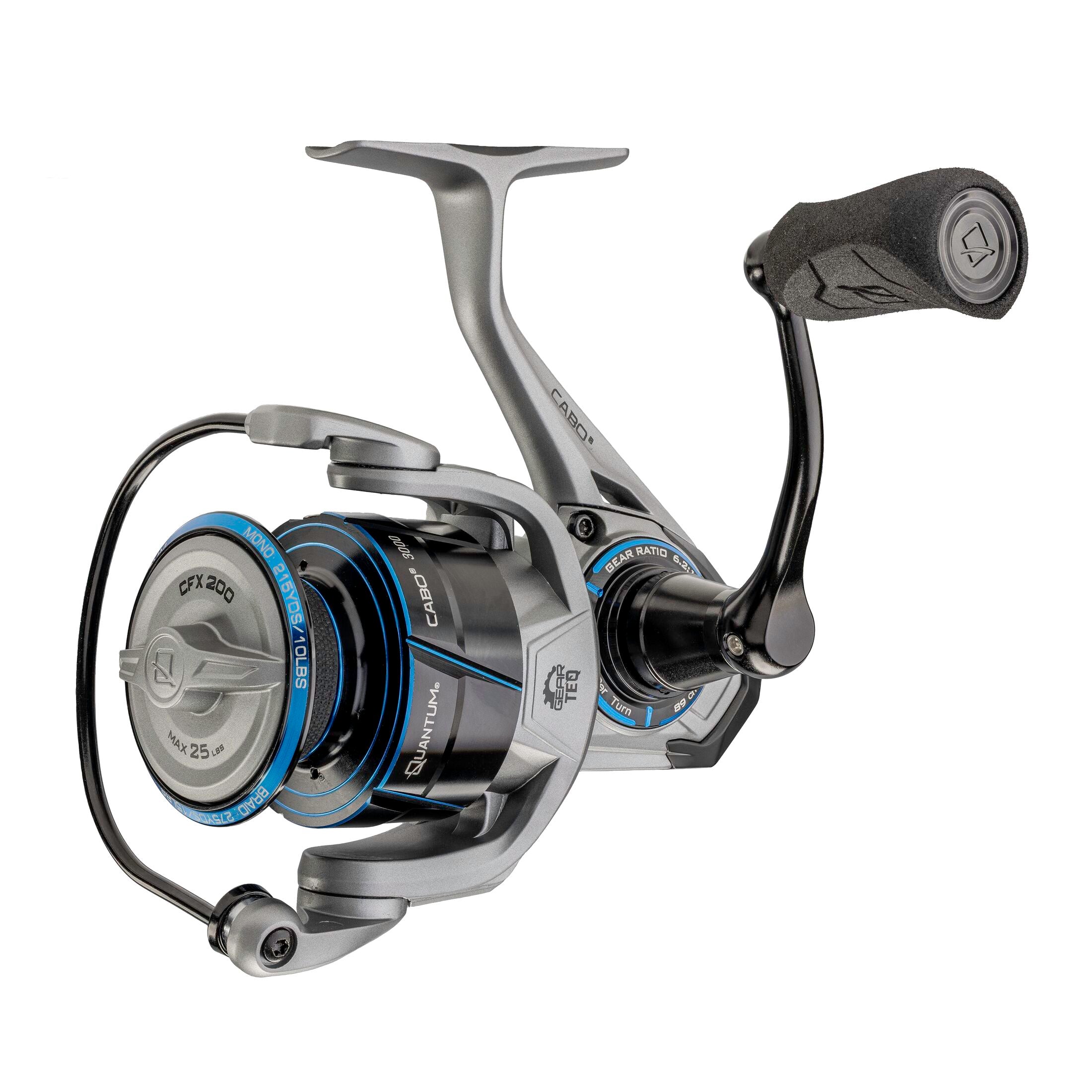 3000 or 4000 reel surf fishing light tackle Quantum SV5000 Strive Spinning The Cabo is sealed to IPX8 standards with the advanced Sealoq 8 system saltwater fishing rod reel durable