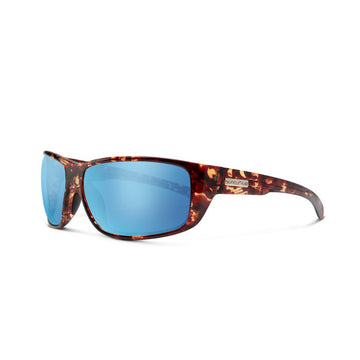 Suncloud Milestone - Tortoise Frame Polarized Sunglasses Aqua Mirror Lens