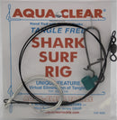 Aqua-Clear Shark Surf Rig w/2X Circle Hook 90lb Surflon Wire & Fish Finder-1