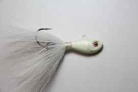 OG Jigs - Rattletail Glow White