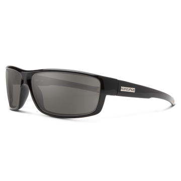 Suncloud Voucher - Black Frame Polarized Sunglasses Gray Lens