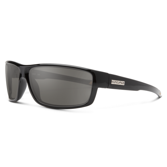 Suncloud Voucher - Black Frame Polarized Sunglasses Gray Lens